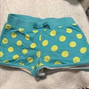 Teal and Yellow Polka Dot Shorts